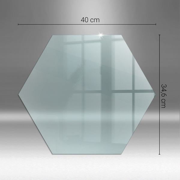 Placa de vidrio para chimenea h40