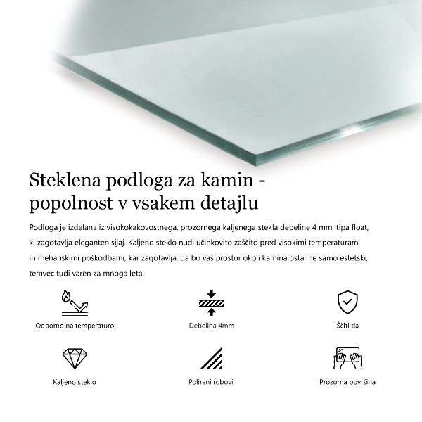 Placa protectora suelo estufa 50x50 cm