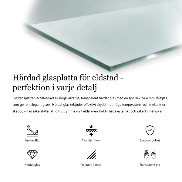 Placa protectora suelo estufa 50x50 cm