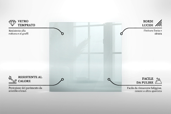 Placa protectora suelo estufa 60x60 cm