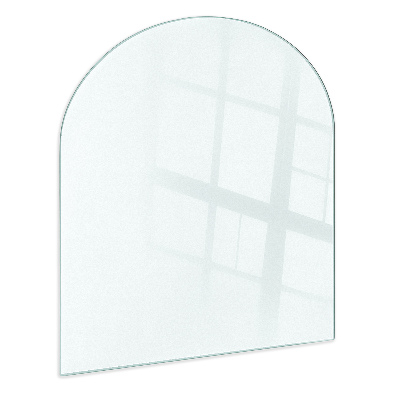 Placa protectora suelo estufa semiovalada semitransparente 100x100 cm