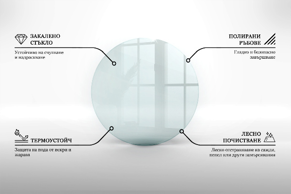 Protector de suelo para estufa fi70 cm