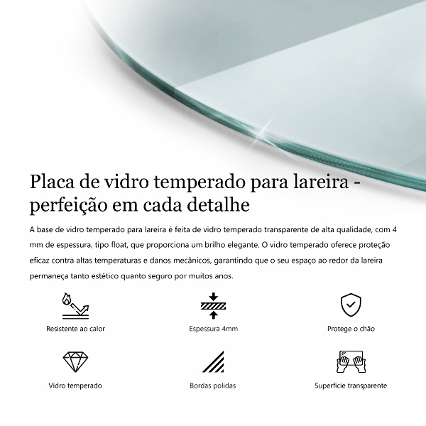 Protector de suelo para estufa fi70 cm