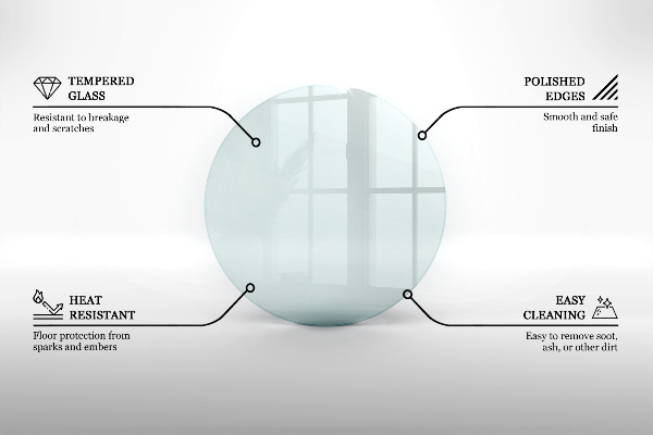 Protector de suelo para estufa fi70 cm