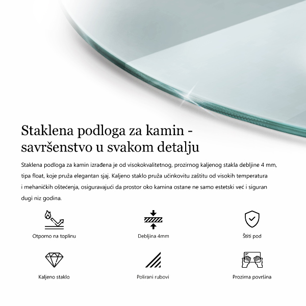 Protector de suelo para estufa fi80 cm