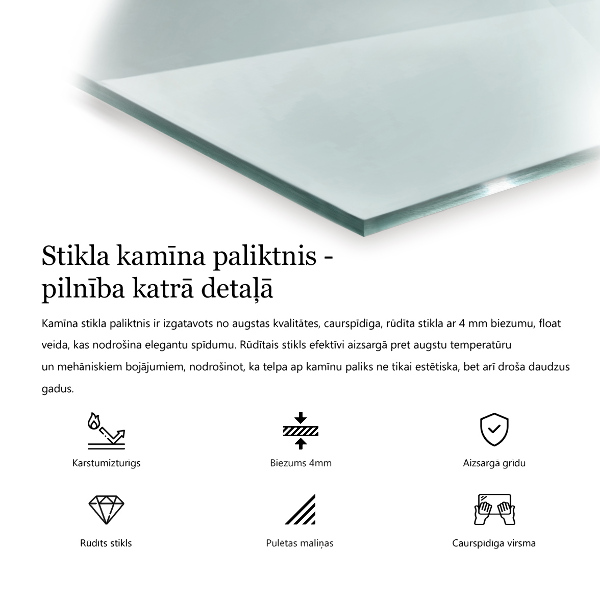 Placa protectora suelo estufa 120x80 cm