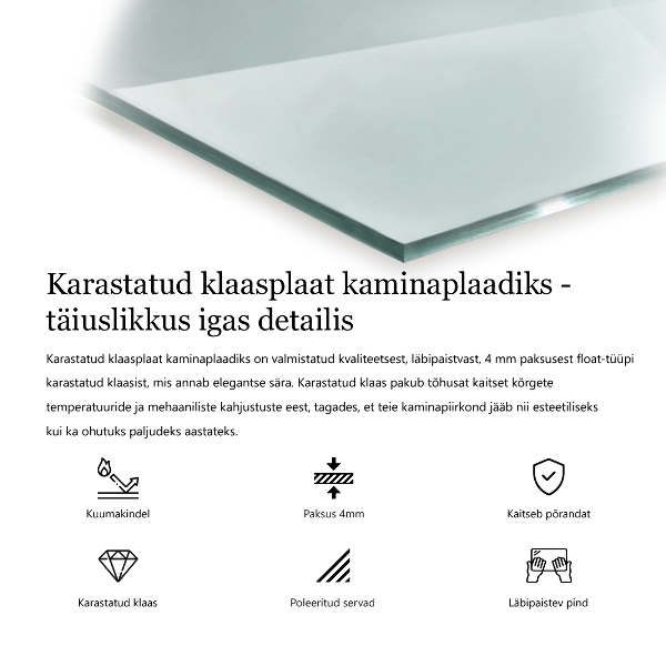 Placa protectora suelo estufa 120x80 cm