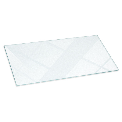 Placa de vidrio para chimenea semitransparente 100x50 cm