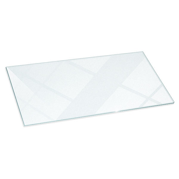 Placa de vidrio para chimenea semitransparente 120x60 cm