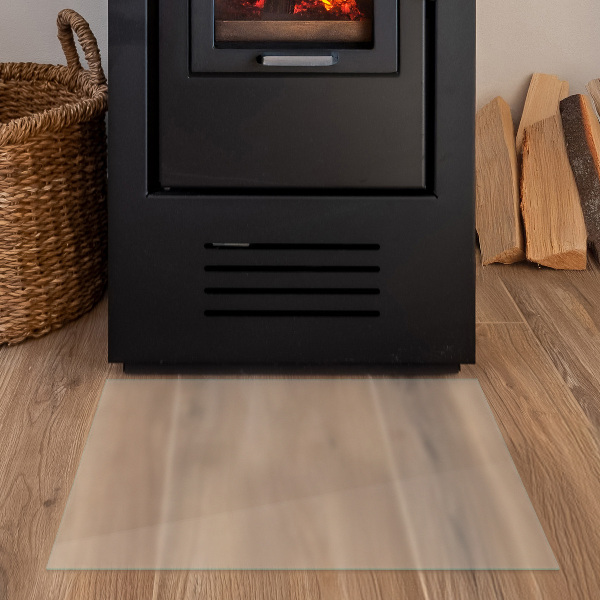 Placa de vidrio para chimenea semitransparente 60x40 cm