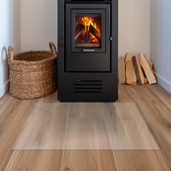Placa de vidrio para chimenea semitransparente 80x60 cm
