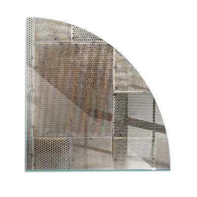 Cuarto de círculo protector de suelo para estufa Patrón de chapa perforada