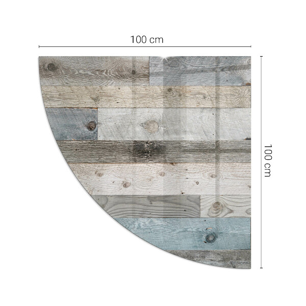 Cuarto de círculo placa protección suelo estufa Tableros en diferentes tonos