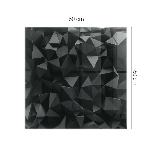 Cuadrada placa protección suelo estufa geometría tridimensional