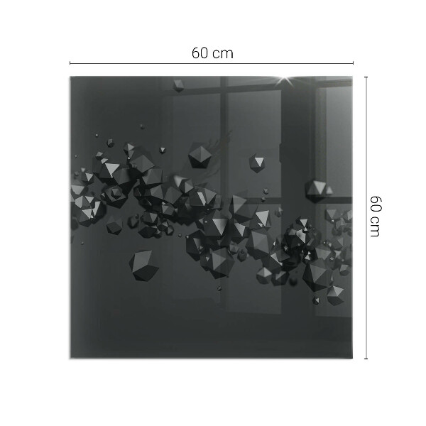 Cuadrada protector de suelo para estufa Nube abstracta de sólidos