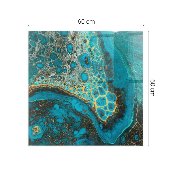 Cuadrada placa protección suelo estufa Patrón orgánico abstracto