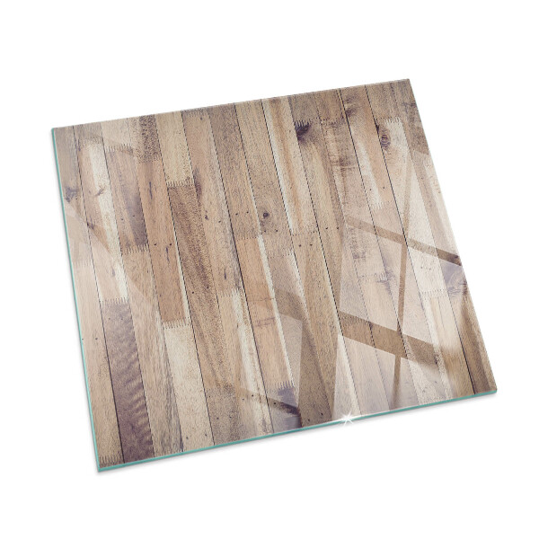 Cuadrada protector suelo para estufa de leña Tablero de madera en el diseño