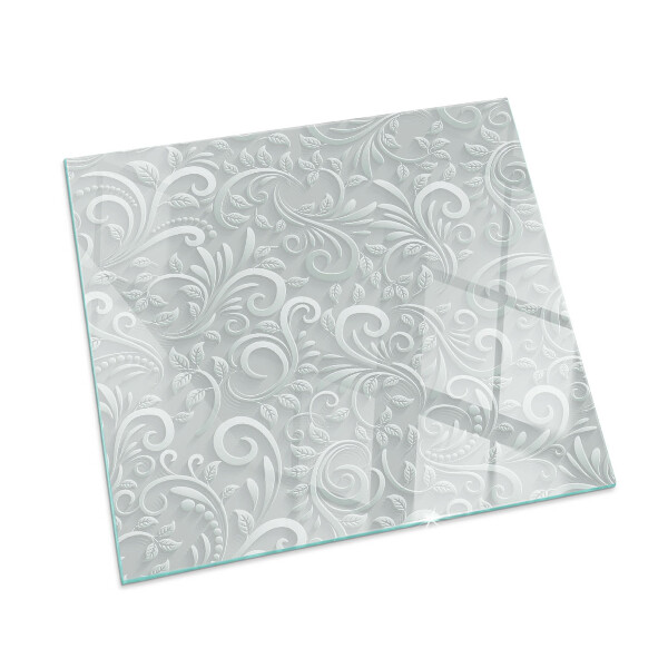 Cuadrada protector de suelo para estufa Elegante patrón de planta