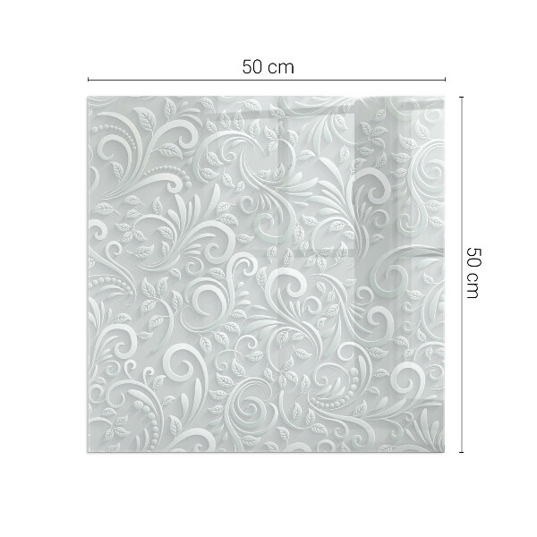 Cuadrada protector de suelo para estufa Elegante patrón de planta