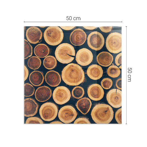 Cuadrada protector suelo para estufa de leña Caja con madera cortada
