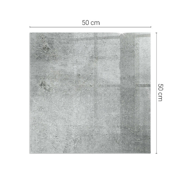 Cuadrada protector de suelo para estufa Textura de hormigón crudo