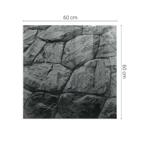 Cuadrada protector de suelo para estufa Patrón de piedra natural