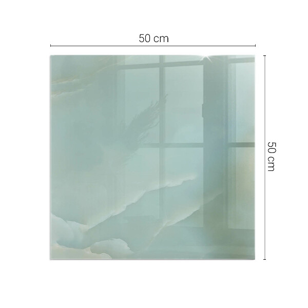 Cuadrada placa protección suelo estufa Delicado patrón de mármol