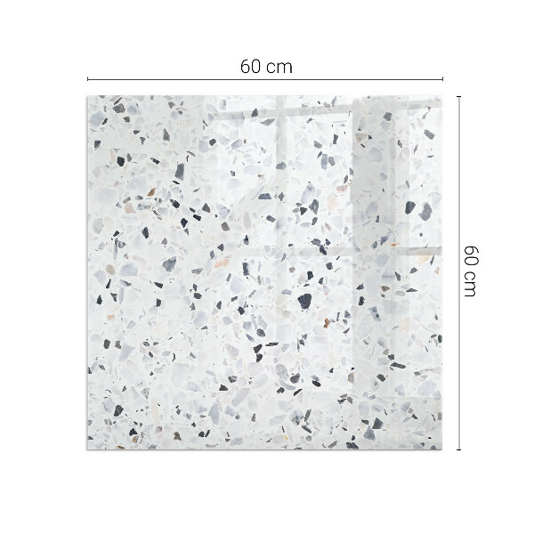 Cuadrada placa protección suelo estufa Patrón de piedra con partículas