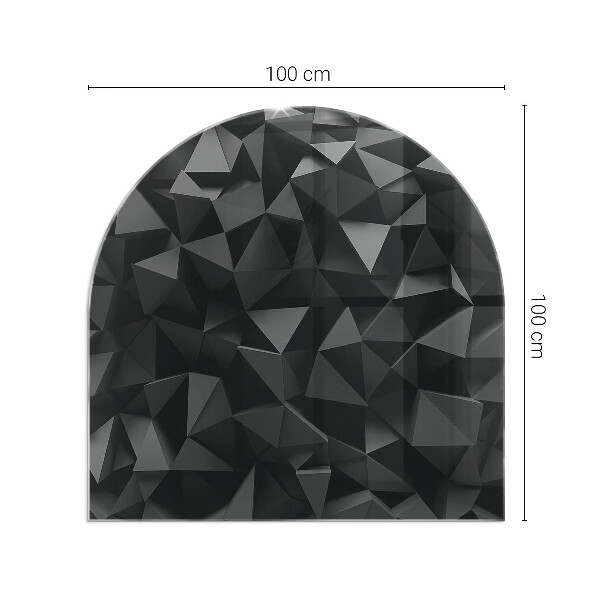 Lápida placa de protección para estufa geometría tridimensional