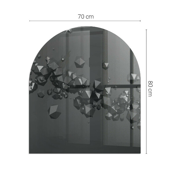 Lápida placa protectora suelo estufa Nube abstracta de sólidos
