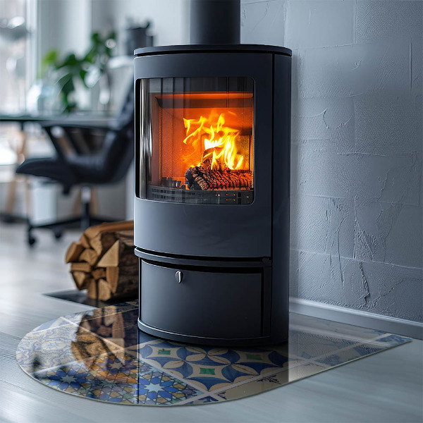 Lápida placa protectora suelo estufa Patrones de baldosas cerámicas