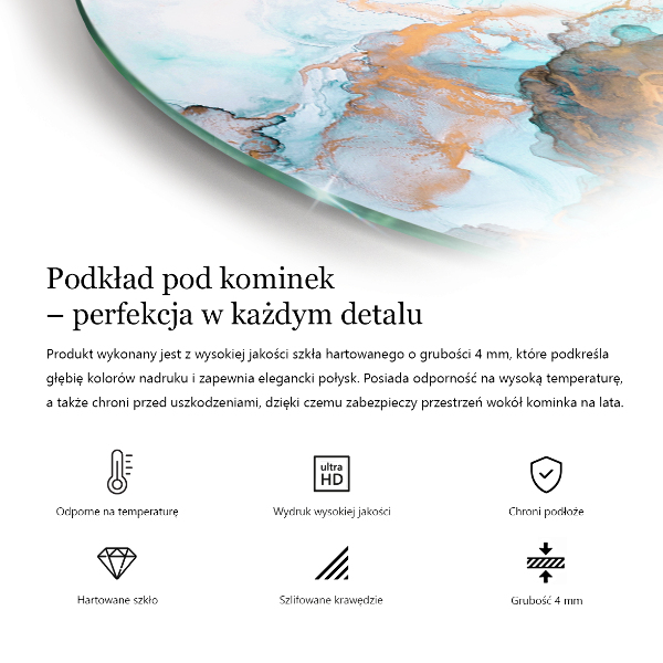 Lápida placa de vidrio para chimenea Patrón de mármol con vetas