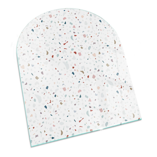 Lápida placa de vidrio para chimenea Patrón con formas pequeñas