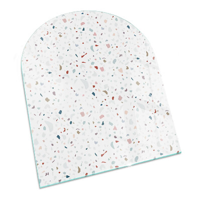 Lápida placa de vidrio para chimenea Patrón con formas pequeñas