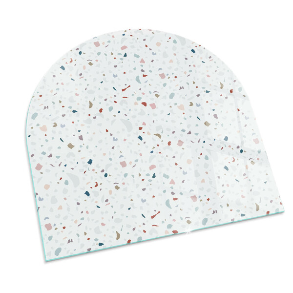 Lápida placa de vidrio para chimenea Patrón con formas pequeñas