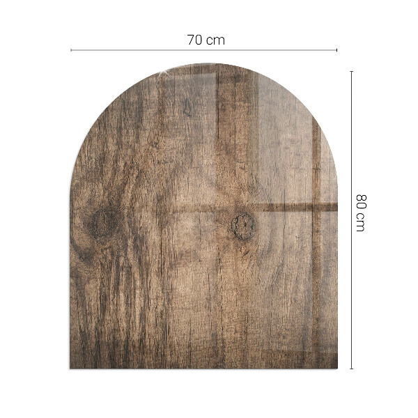 Lápida placa de protección para estufa Patrón de madera natural