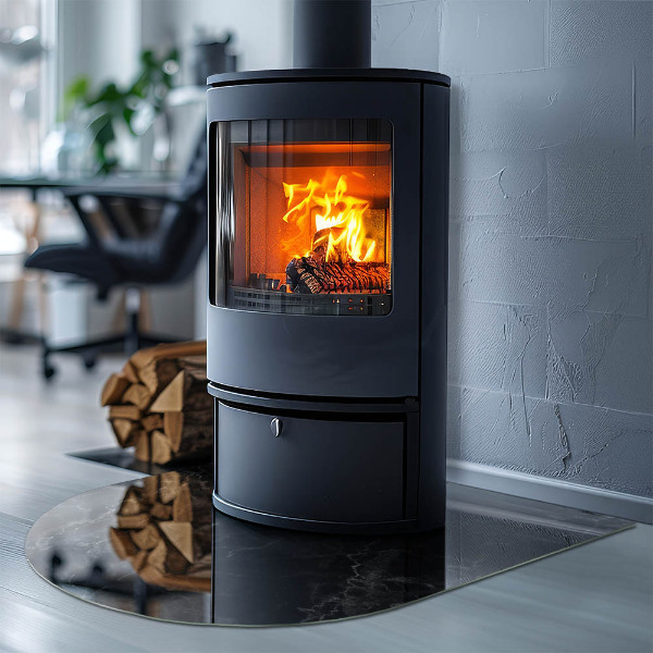 Lápida placa de protección para estufa Elegante patrón de mármol