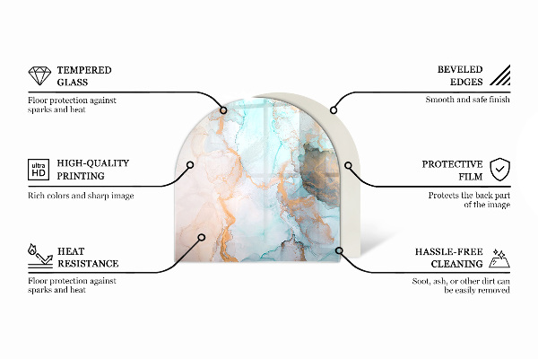Lápida placa de protección para estufa Textura de tablas de madera