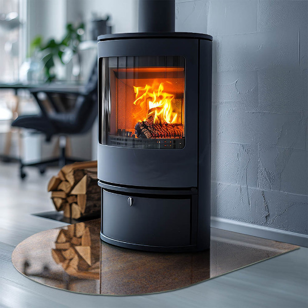 Lápida placa de protección para estufa Textura de óxido en el metal