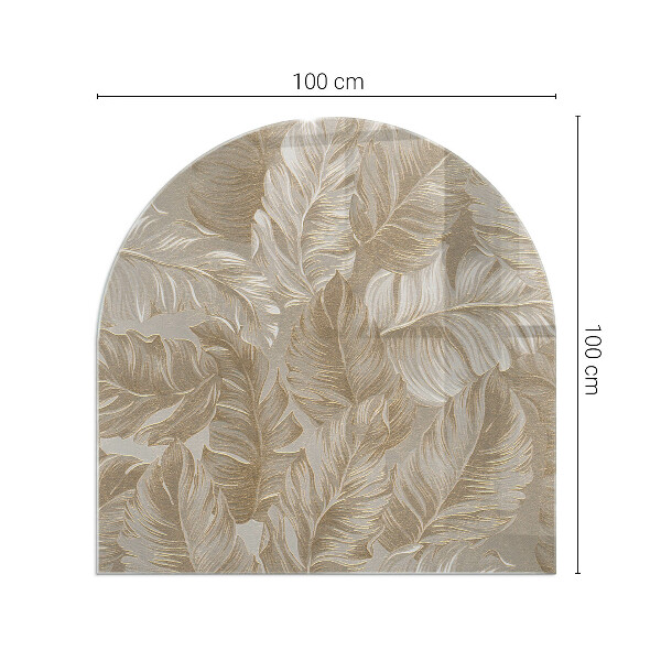 Lápida placa protectora suelo estufa Hojas en patrones sutiles