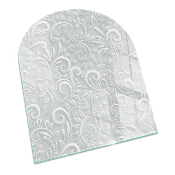 Lápida placa protectora suelo estufa Elegante patrón de planta