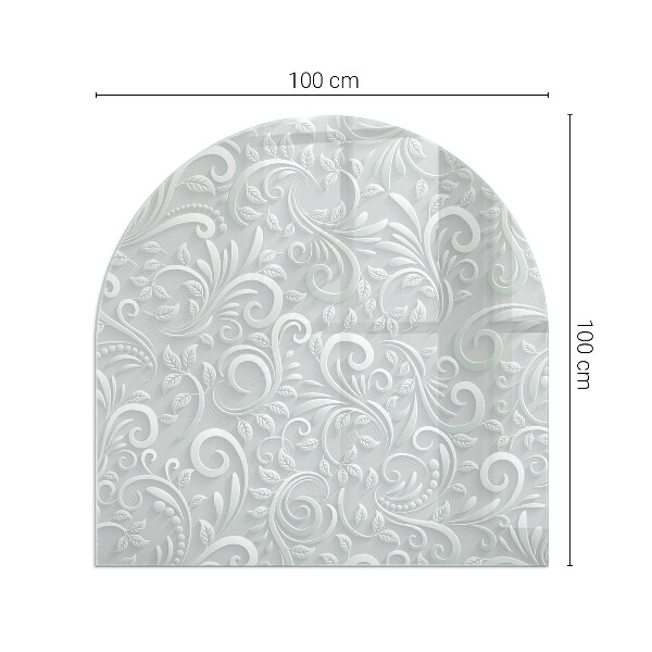 Lápida placa protectora suelo estufa Elegante patrón de planta