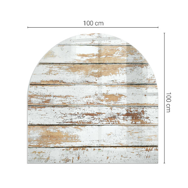 Lápida placa de protección para estufa Tabla de madera dañada