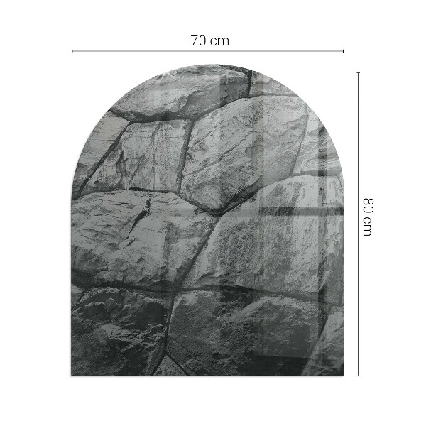 Lápida placa protectora suelo estufa Patrón de piedra natural