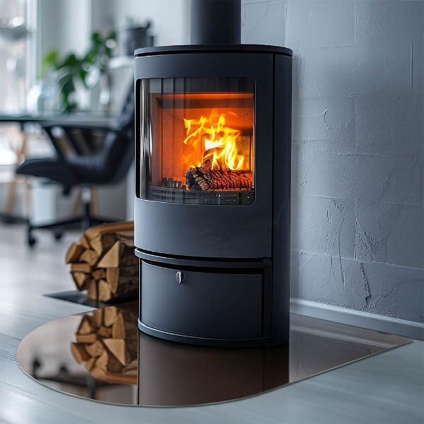 Lápida placa de protección para estufa Color marrón