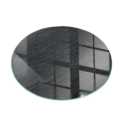 Redonda placa de vidrio para chimenea Textura de piedra natural
