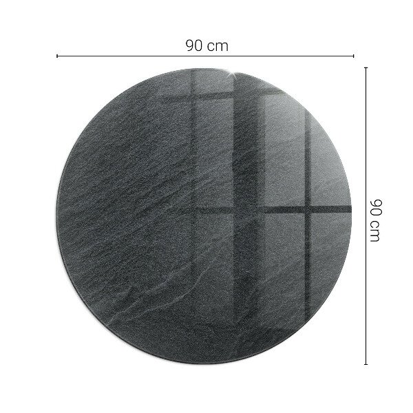 Redonda placa de vidrio para chimenea Textura de piedra natural
