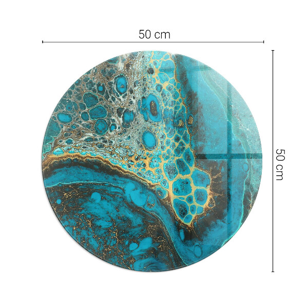 Redonda placa de protección para estufa Patrón orgánico abstracto