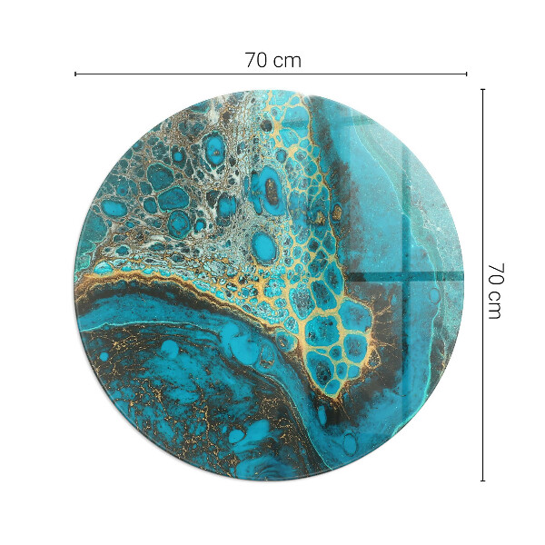 Redonda placa de protección para estufa Patrón orgánico abstracto