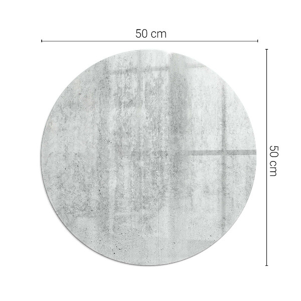 Redonda placa de protección para estufa Textura de hormigón crudo